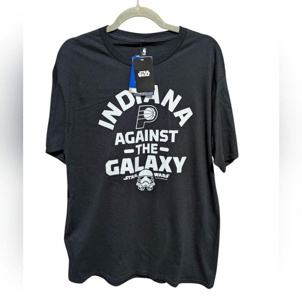Fanatics Indiana Pacers Star Wars Against the Galaxy Black T-Shirt New Size L
